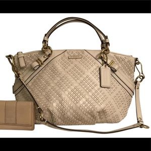 Coach Purse Sophia Madison Woven Leather